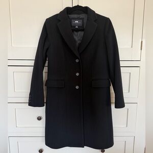 Banana Republic Classic Black Women's wool coat